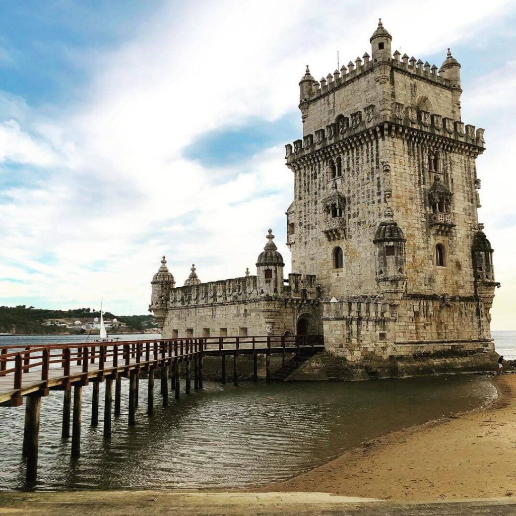 Belém Tower standing proud by the river.