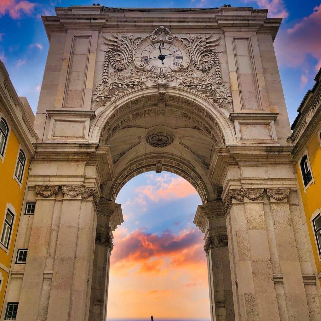 Archway to Heaven: Lisbon’s Gateway at Dusk